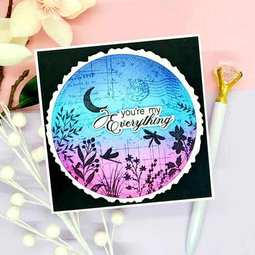 LDRS Creative - Daybreak Collection - Clear Photopolymer Stamps - Silhouettes Collage