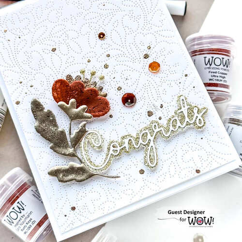 WOW! - Metallic Collection - Embossing Powder - Fired Copper - Ultra High 5 WOW! - Metallic Collection - Embossing Powder - Fired Copper - Ultra High
