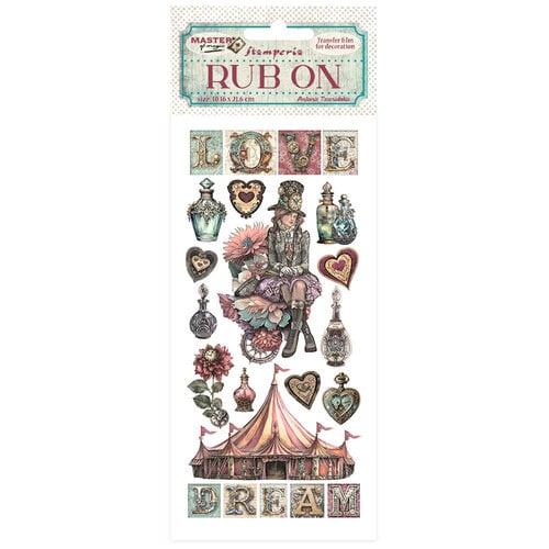Stamperia - Master Of Magic Collection - Rub-On Transfers - Circus 1 Stamperia - Master Of Magic Collection - Rub-On Transfers - Circus