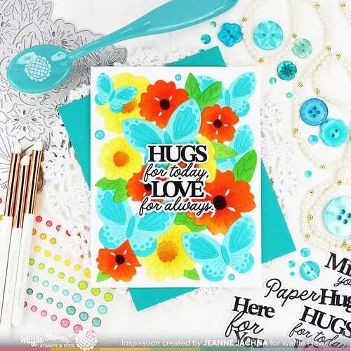 Waffle Flower Crafts - Craft Dies - Butterfly Blossom Texture