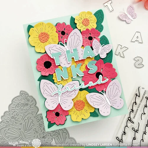 Waffle Flower Crafts - Craft Dies - Butterfly Blossom Texture