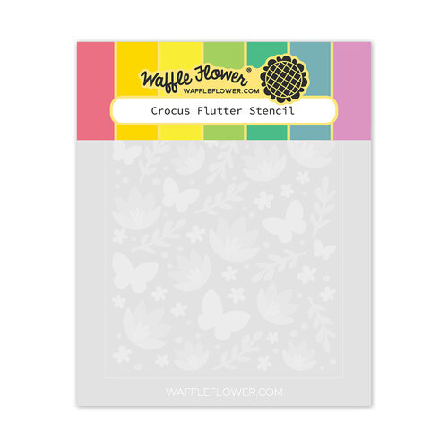 Waffle Flower Crafts - Stencils - Crocus Flutter 1 Waffle Flower Crafts - Stencils - Crocus Flutter