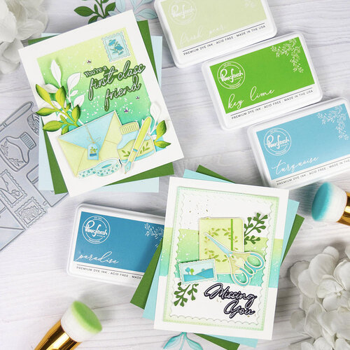 Pinkfresh Studio - Pure Bliss Collection - Stencils - Classic Correspondence 5 Pinkfresh Studio - Pure Bliss Collection - Stencils - Classic Correspondence