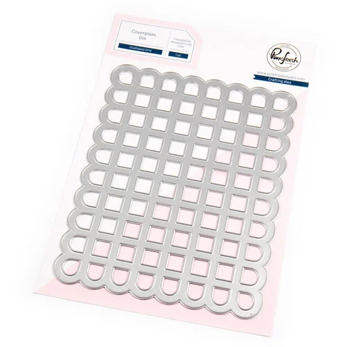 Pinkfresh Studio - Pure Bliss Collection - Dies - Scalloped Grid Coverplate 1 Pinkfresh Studio - Pure Bliss Collection - Dies - Scalloped Grid Coverplate