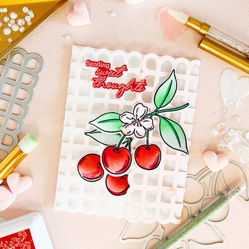 Pinkfresh Studio - Pure Bliss Collection - Dies - Scalloped Grid Coverplate 10 Pinkfresh Studio - Pure Bliss Collection - Dies - Scalloped Grid Coverplate
