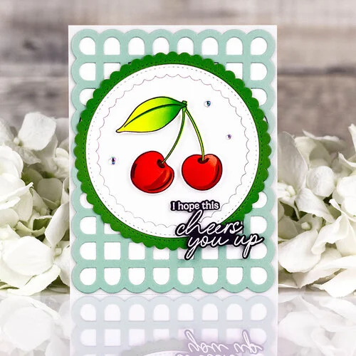 Pinkfresh Studio - Pure Bliss Collection - Dies - Scalloped Grid Coverplate 14 Pinkfresh Studio - Pure Bliss Collection - Dies - Scalloped Grid Coverplate