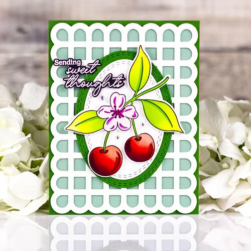 Pinkfresh Studio - Pure Bliss Collection - Dies - Scalloped Grid Coverplate 2 Pinkfresh Studio - Pure Bliss Collection - Dies - Scalloped Grid Coverplate