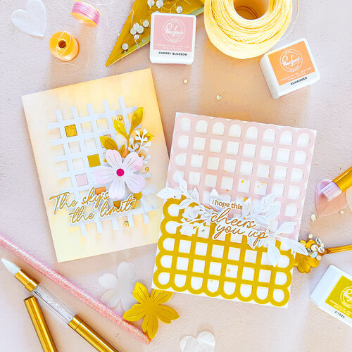 Pinkfresh Studio - Pure Bliss Collection - Dies - Scalloped Grid Coverplate 4 Pinkfresh Studio - Pure Bliss Collection - Dies - Scalloped Grid Coverplate