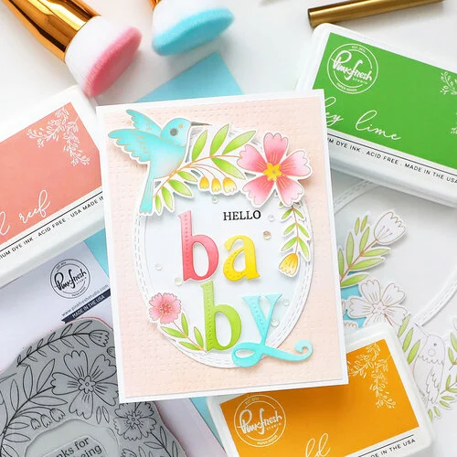 Pinkfresh Studio - Pure Bliss Collection - Stencils - Happy Hummingbirds 10 Pinkfresh Studio - Pure Bliss Collection - Stencils - Happy Hummingbirds
