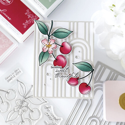Pinkfresh Studio - Pure Bliss Collection - Dies - Elevated Rainbows Coverplate