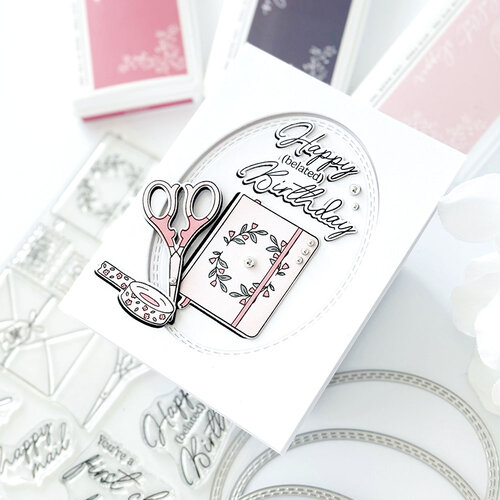 Pinkfresh Studio - Essentials Collection - Dies - Nested Ovals Double Stitch 7 Pinkfresh Studio - Essentials Collection - Dies - Nested Ovals Double Stitch