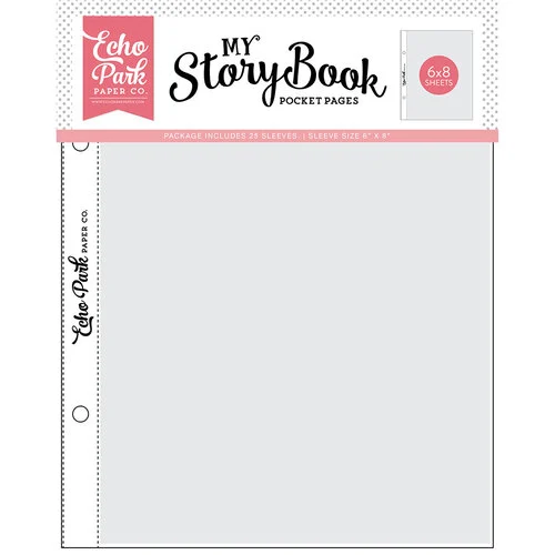 Echo Park - My Story Book - 6 x 8 Pocket Pages - 25 Pack