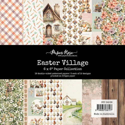 Paper Rose - Easter Village Collection - 6 x 6 Paper Pack