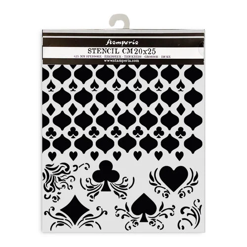 Stamperia - Master Of Magic Collection - Stencils - Cards Pattern 2 Stamperia - Master Of Magic Collection - Stencils - Cards Pattern