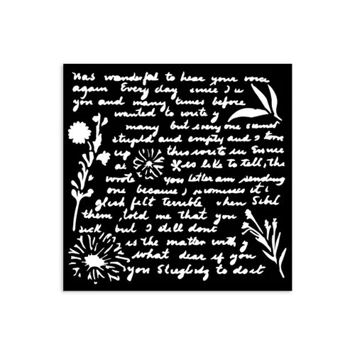 Stamperia - Stencils - Writings Pattern 1 Stamperia - Stencils - Writings Pattern