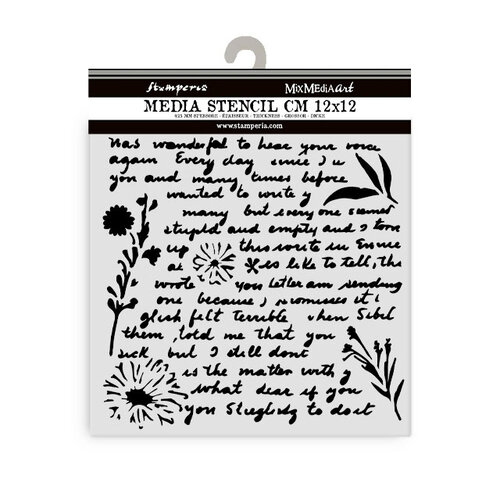 Stamperia - Stencils - Writings Pattern 2 Stamperia - Stencils - Writings Pattern