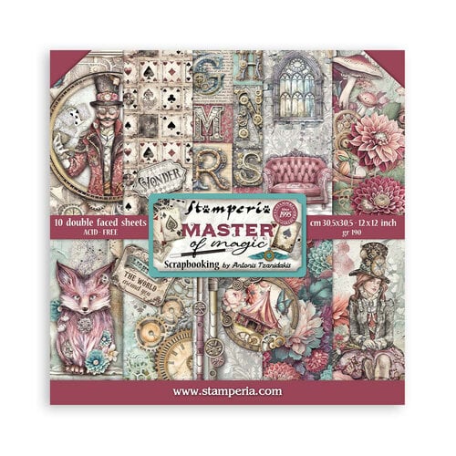 Stamperia - Master Of Magic Collection - 12 x 12 Paper Pad 1 Stamperia - Master Of Magic Collection - 12 x 12 Paper Pad