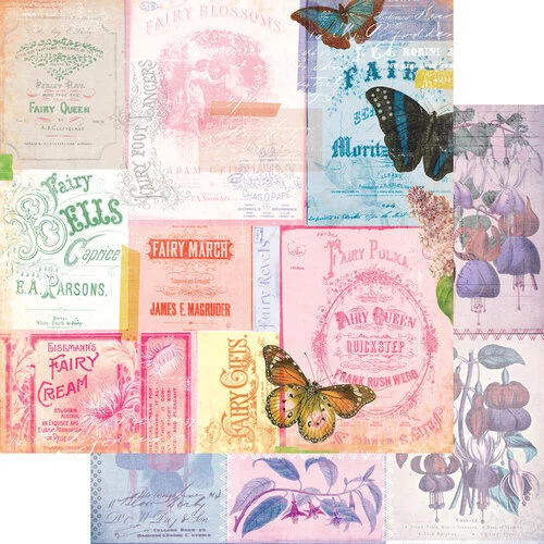 Fancy Pants Designs - Fairy Garden Collection - Collection Kit 4 Fancy Pants Designs - Fairy Garden Collection - Collection Kit