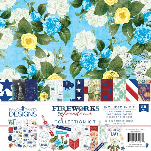 Fancy Pants Designs - Fireworks And Freedom Collection - Collection Kit 1 Fancy Pants Designs - Fireworks And Freedom Collection - Collection Kit