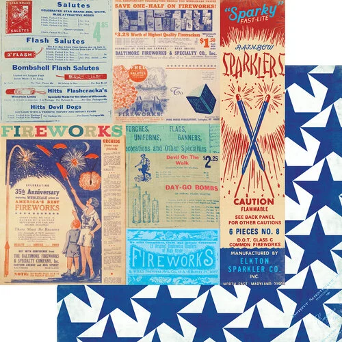 Fancy Pants Designs - Fireworks And Freedom Collection - Collection Kit 3 Fancy Pants Designs - Fireworks And Freedom Collection - Collection Kit