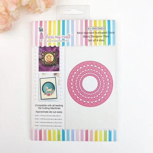 Dress My Craft - Dies - Mini Inverted Scalloped Circle