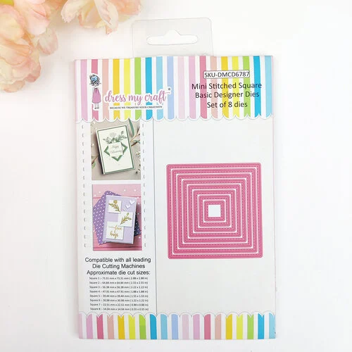 Dress My Craft - Dies - Mini Stitched Square