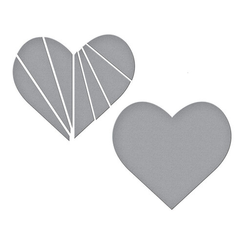 Spellbinders - Just Sayin' Collection - Etched Dies - Pieced Heart 2 Spellbinders - Just Sayin' Collection - Etched Dies - Pieced Heart