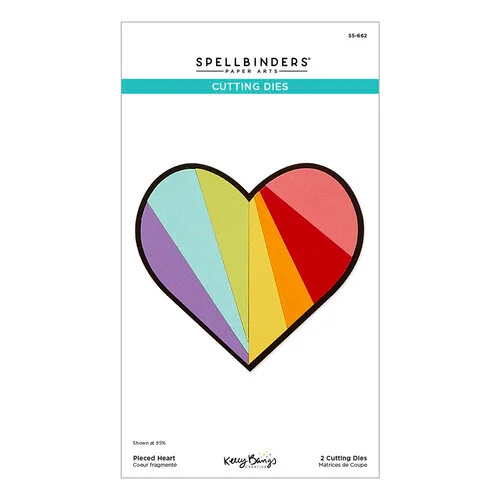 Spellbinders - Just Sayin' Collection - Etched Dies - Pieced Heart 3 Spellbinders - Just Sayin' Collection - Etched Dies - Pieced Heart