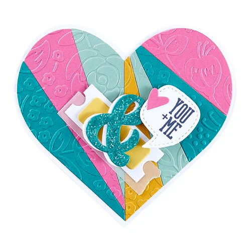 Spellbinders - Just Sayin' Collection - Etched Dies - Pieced Heart 4 Spellbinders - Just Sayin' Collection - Etched Dies - Pieced Heart