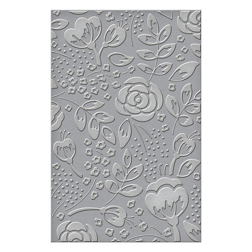 Spellbinders - Just Sayin' Collection - Embossing Folder - Bold Floral