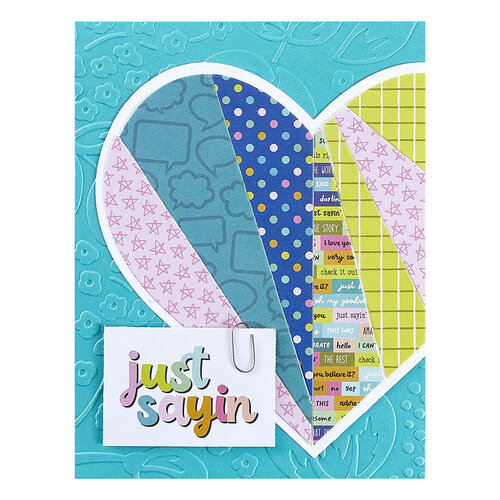 Spellbinders - Just Sayin' Collection - Embossing Folder - Bold Floral