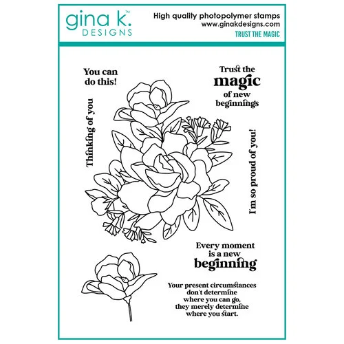 Gina K Designs - Clear Photopolymer Stamps - Trust The Magic 1 Gina K Designs - Clear Photopolymer Stamps - Trust The Magic