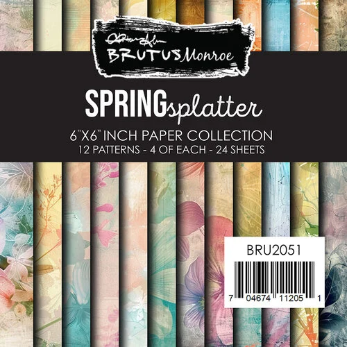 Brutus Monroe - Spring Awakening Collection - 6 x 6 Paper Pack - Spring Splatter 1 Brutus Monroe - Spring Awakening Collection - 6 x 6 Paper Pack - Spring Splatter
