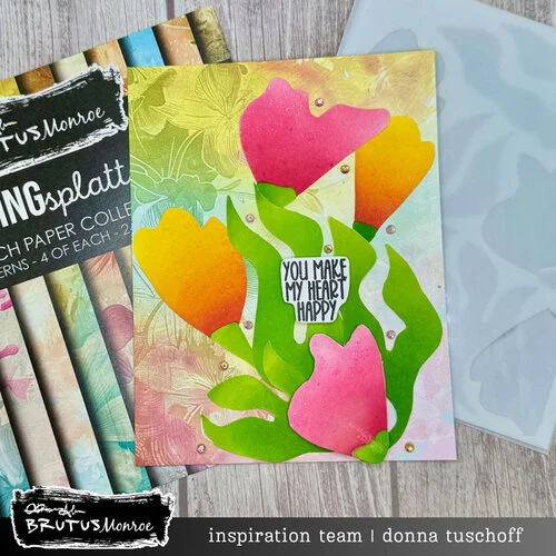 Brutus Monroe - Spring Awakening Collection - 6 x 6 Paper Pack - Spring Splatter 4 Brutus Monroe - Spring Awakening Collection - 6 x 6 Paper Pack - Spring Splatter