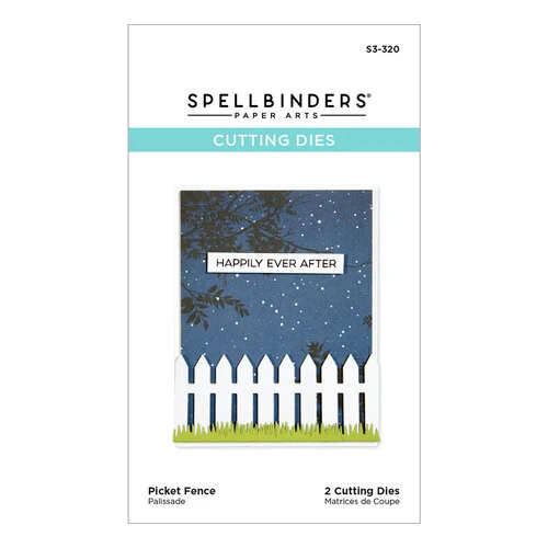 Spellbinders - D-Lites Die - Etched Dies - Picket Fence