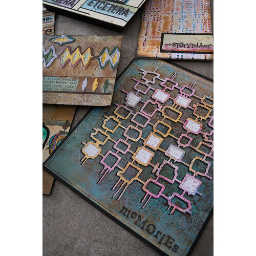 Sizzix - Seth Apter - Thinlits Dies - Waffles 4 Sizzix - Seth Apter - Thinlits Dies - Waffles