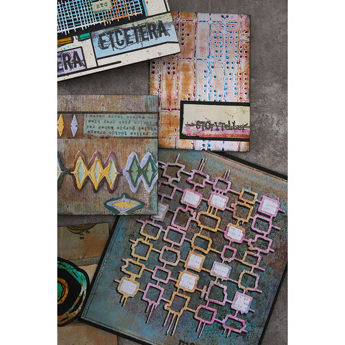 Sizzix - Seth Apter - Thinlits Dies - Waffles 5 Sizzix - Seth Apter - Thinlits Dies - Waffles