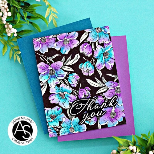 Alex Syberia Designs - Press Plate - Charming Floral Background