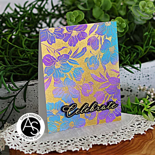 Alex Syberia Designs - Press Plate - Charming Floral Background