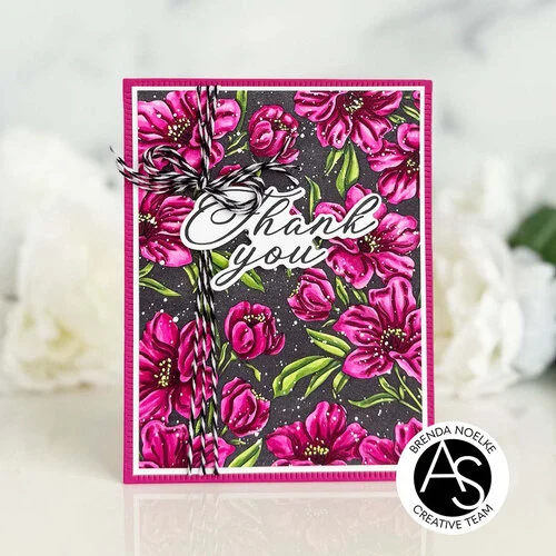 Alex Syberia Designs - Press Plate - Charming Floral Background