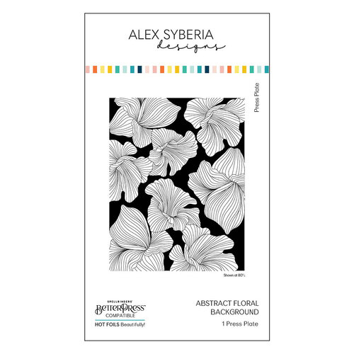 Alex Syberia Designs - Press Plate - Abstract Floral