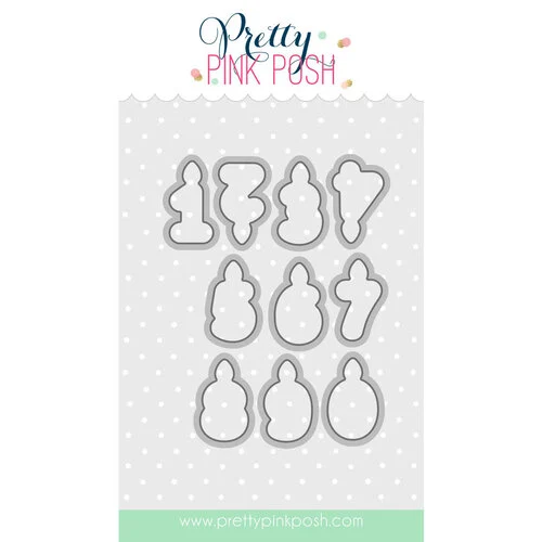 Pretty Pink Posh - Dies - Number Candles 1 Pretty Pink Posh - Dies - Number Candles