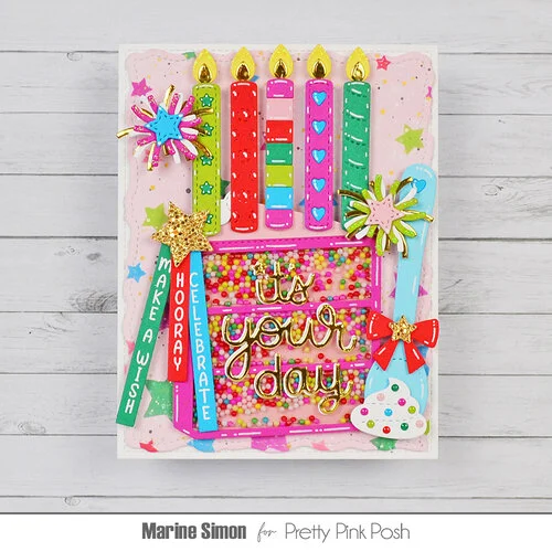 Pretty Pink Posh - Dies - Cake Slice Shaker
