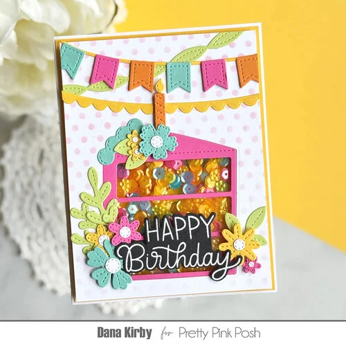 Pretty Pink Posh - Dies - Cake Slice Shaker