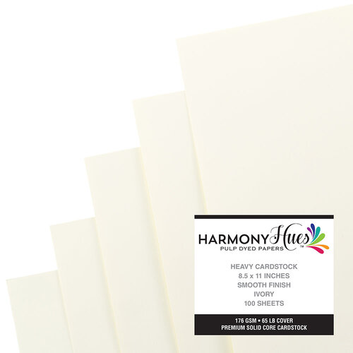 Harmony Hues - 8.5 x 11 - 65 Smooth - 100 Pack - Ivory 4 Harmony Hues - 8.5 x 11 - 65 Smooth - 100 Pack - Ivory