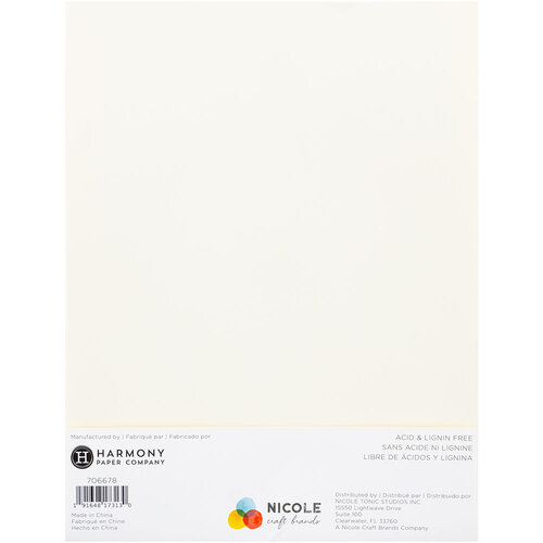 Harmony Hues - 8.5 x 11 - 65 Smooth - 100 Pack - Ivory 7 Harmony Hues - 8.5 x 11 - 65 Smooth - 100 Pack - Ivory