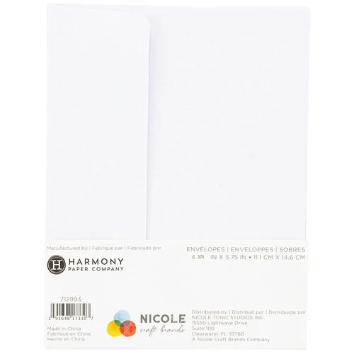 Harmony Paper - A2 - Inkjet Printable Glitter Envelopes - 20 Pack - Crystal White 7 Harmony Paper - A2 - Inkjet Printable Glitter Envelopes - 20 Pack - Crystal White