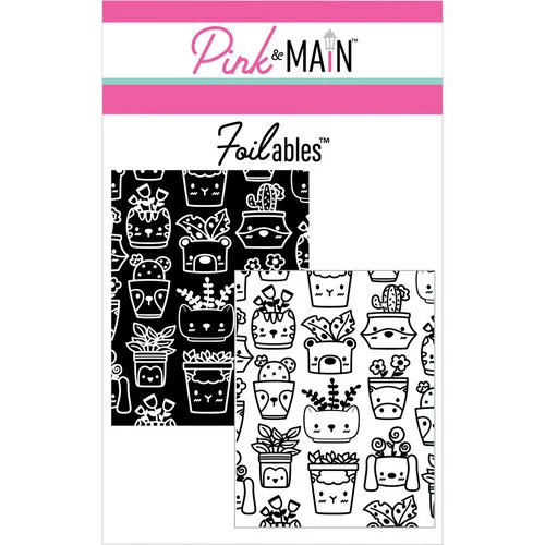 Pink and Main - Cheerfoil Collection - Foilable Panels - Fun Planters 1 Pink and Main - Cheerfoil Collection - Foilable Panels - Fun Planters