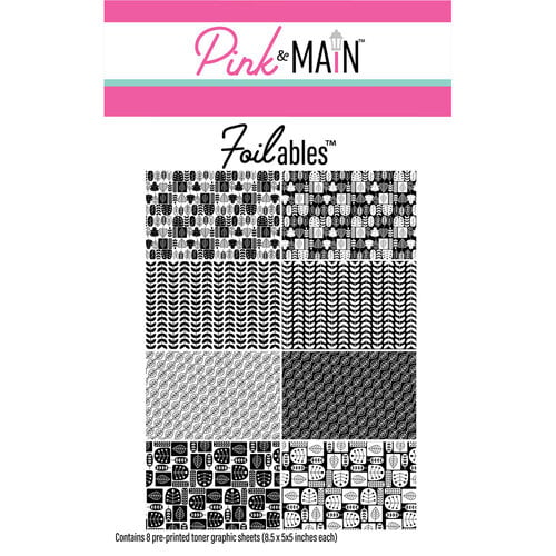 Pink and Main - Cheerfoil Collection - Foilable Sheets - Spring Leaves 1 Pink and Main - Cheerfoil Collection - Foilable Sheets - Spring Leaves