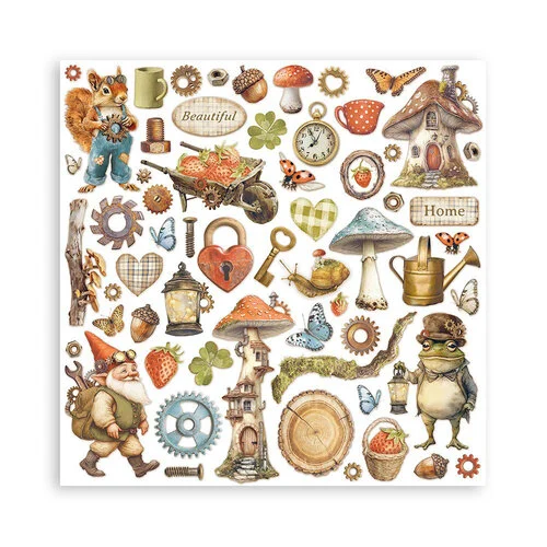 Stamperia - Hidden Grove Collection - 8 x 8 Paper Pad 12 Stamperia - Hidden Grove Collection - 8 x 8 Paper Pad